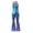 Blue, variant on Arlun Retro Sparkly Sequins Halter Jumpsuits for Women Stylish Sleeveless Flare Leg Stretch Tight Jumpsuit for Party Evening Disco Wear Lightweight Comfy Slim Fit Outfit Blue M
