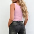 thumbnail image 6 of FUYUDY Women Slim Fit Basic Solid Color Deep V Neck Tank Tops Sleeveless Casual Stretch Soft Comfortable Summer Wear Classic Ladies Camisole, 6 of 8