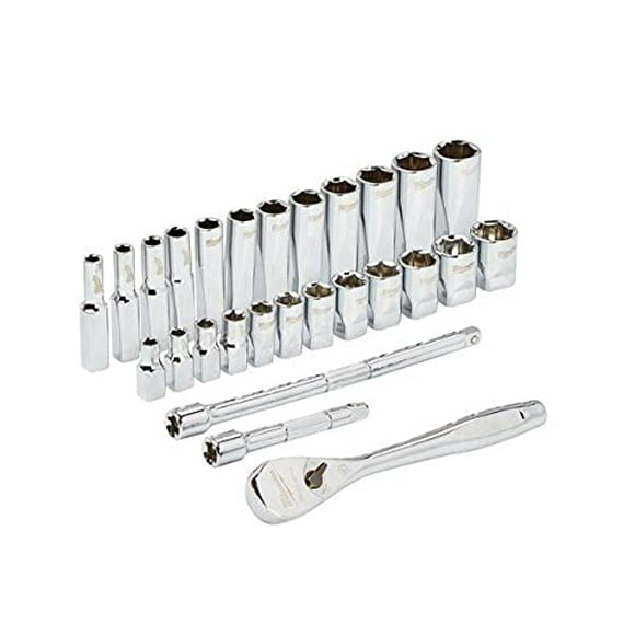 Milwaukee 48-22-9504 1/4 in. Drive 28pc Ratchet & Socket Set (Metric)