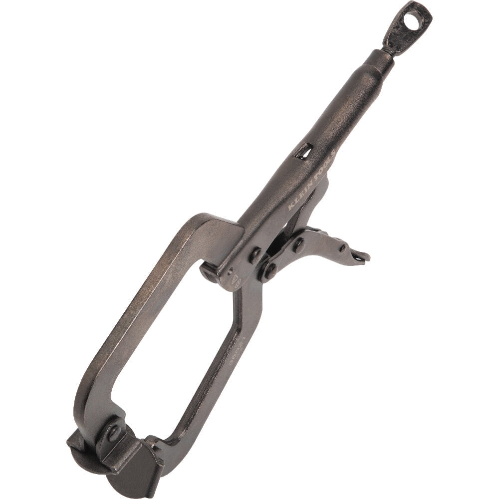 Klein Tools 38621 C-Clamp Locking Pliers with Swivel Jaws, 9"
