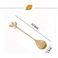 thumbnail image 2 of Cuchara de café ZHAOCHENG acero inoxidable con hojas de oro 10 piezas, 2 of 5