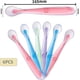 thumbnail image 2 of Cucharas de silicona para bebé, paquete de 6 cucharas de silicona para bebé, cucharas suaves para bebé, cucharas de silicona suave de 4 colores para bebés de 1 mes en adelante, 2 of 5
