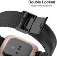 thumbnail image 3 of Bandas de metal compatibles con Fitbit Versa/Fitbit Versa 2 para mujeres y hombres, pulseras de malla de acero inoxidable ajustables para Fitbit Versa 2/Versa/Versa Lite SE, oro rosa, 3 of 8