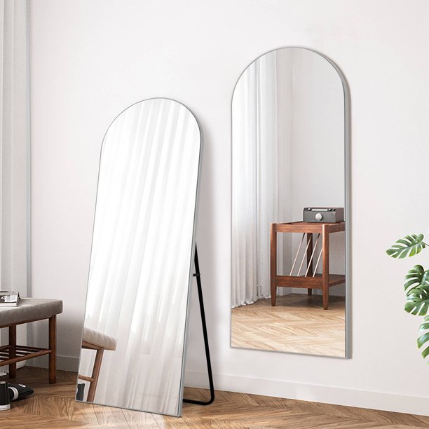 NeuType 65"x22" Arched Full Length Mirror Floor Mirror with Stand