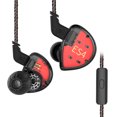 thumbnail image 1 of Kz-es4 en audífono con cable de oreja 3.5mm Jack Auricular Tecnología híbrida Música Sonido Auriculares Auriculares Auriculares Jogging Detachable Cable Auriculares Negro con MIC Inevent EL005464-02B, 1 of 6