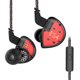 thumbnail image 1 of Auriculares Auriculares internos con cable KZ-ES4 Conector de 3,5 mm Auriculares Tecnología híbrida Música Sonido Audio Auriculares Correr Cable desmontable Negro con micrófono seitruly EL005464-02B, 1 of 2