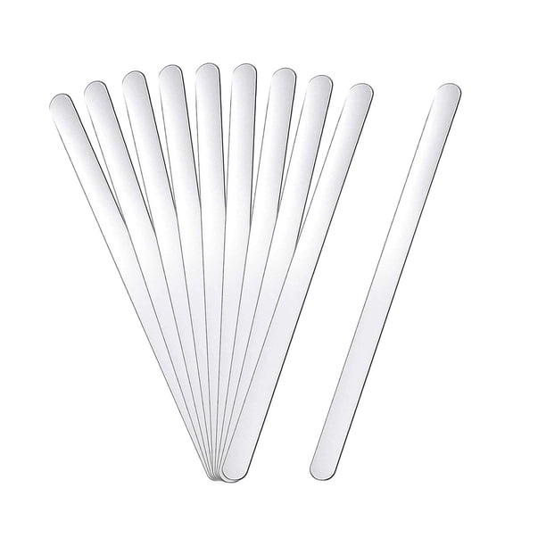 Juego de 10 pulseras de aluminio en blanco para personalizar regalos y hacer joyas. Medio
