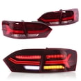 thumbnail image 2 of Assembly Brake Lamp Turn VLAND  Dynamic Tail Lights Cherry Red Lens IP67 Waterproof Fit For MK6 2011-2014, 2 of 8