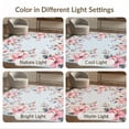 thumbnail image 7 of ODIKA 3'x5' Pink Lattice Scrolled Vintage Boho Trellis Border Damask Scroll Washable Accent Rug None Pet Friendly, Non-Shedding Mat for Bedside, Nursery Room, 7 of 7