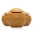 thumbnail image 2 of Grano de madera luces LED aromaterapia humidificador de aire difusor ultrasónico de aceite esencial USB 130ml Methold  JJ8840-01B, 2 of 6