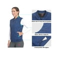 thumbnail image 5 of Little Donkey Andy Lightweight Fleece Lined Golf Hiking Vest for Women Waterproof Softshell Running Casual Sleeveless Jacket Navy Stars XS, 5 of 7