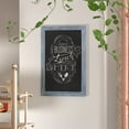 thumbnail image 2 of Flash Furniture Canterbury 20" x 30" Rustic Blue Wall Mount Magnetic Chalkboard Sign with Eraser, Hanging Wall Chalkboard Memo Board for Home, School, or Business, 2 of 12