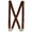 Brown, variant on Elastic X-Back Brass Swivel Hook Suspenders (Men)