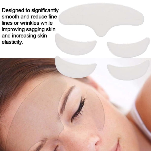 5 Parches De Silicona Antiarrugas Para Suavizar Y Reducir Las Arrugas, Líneas Frownies For Ojos/Máscara Finas, Frente Y Ojos Ecomeon no