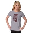 thumbnail image 4 of Coast With The Most Mississippi Womens Slim Fit Graphic Tee Brisco Brands S, 4 of 5