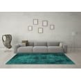 thumbnail image 3 of Ahgly Company Indoor Rectangle Persian Turquoise Blue Bohemian Area Rugs, 2' x 4', 3 of 4