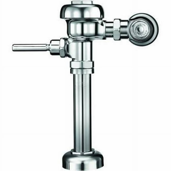 Sloan 3080050 Regal 1.28 GPF Manual Toilet Flushometer, Polished Chrome & Black