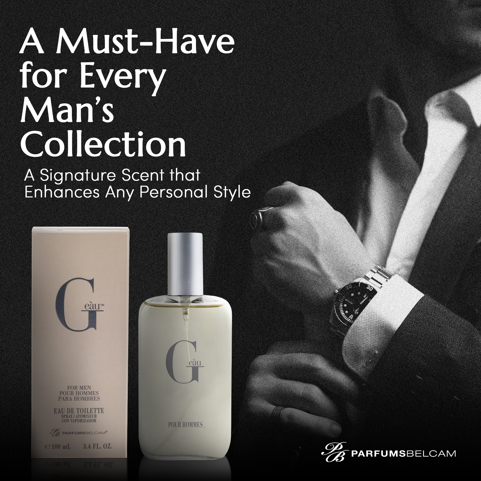 Belcam G'eau Eau De Toilette Spray for Men photo 5
