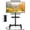 Black 13-50", variant on TAVR Furniture Rolling TV Cart Stand with Wheels for 13-50 inch TVs, Portable Adjustable Mobile Tilt Metal Stand with Shelf