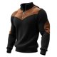 thumbnail image 5 of Ceisia Men's Casual Striped Half Button Round Neck Pullover with Pocket Daily Fashion Top Gift, 5 of 8