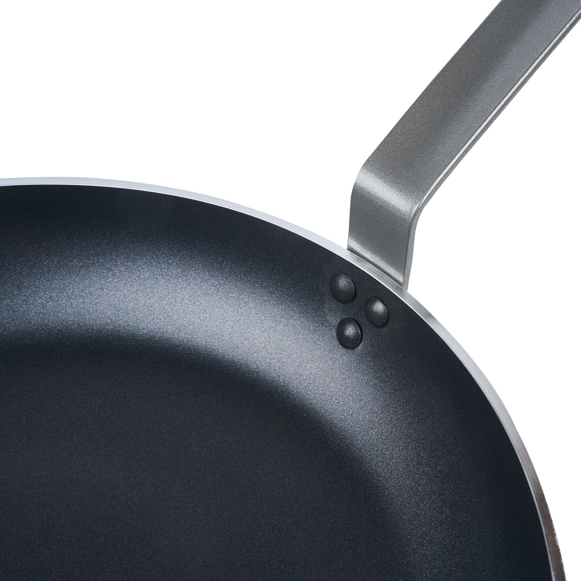 Met Lux Aluminum 16" Fry Pan - Non-Stick, Induction Ready, Heavy Duty - 1 count box