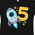 thumbnail image 4 of Inktastic Rocket Space Ship Happy Fifth Birthday Boys or Girls Toddler T-Shirt, 4 of 5