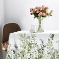 thumbnail image 3 of Eucalyptus Leaves Fabric Waterproof Tablecloth,Rectangle Watercolor Wrinkle Oil-Proof Resistant Table Cover for Dining Table, Buffet Parties and Campin,Olive Leaves(60" x 120" inch), 3 of 6