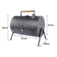 thumbnail image 4 of Parrilla de carbón ligera para barbacoa, ideal para pesca en el jardín y reuniones familiares. Gris, 4 of 9