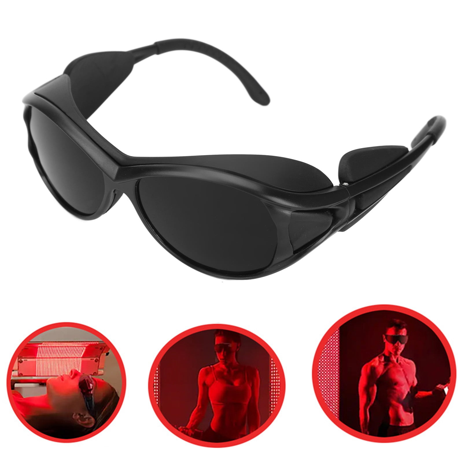 2 Pares De Gafas Protectoras Para Camas De Bronceado | Protección Ocular Contra Luz Roja E IPL | Lentes Transparentes De Silicona