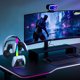 thumbnail image 5 of Base de carga para mando de PS5, soporte compatible con controladores DualSense y soporte para auriculares, 5 of 8