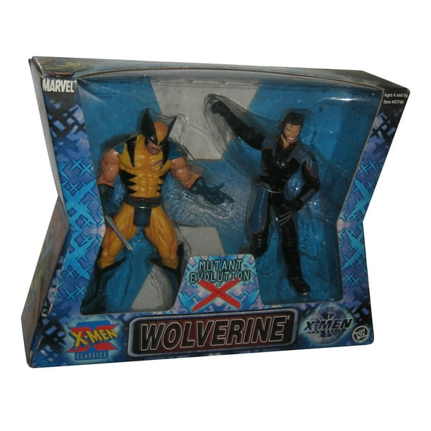 Marvel XMen Classics Mutant Evolution of Wolverine (2000) Toy Biz Figure Set 2Pack Walmart