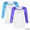 Blue & Purple, variant on Guluxicc 2 Pack Womens Summer Tops Three Quarter Length Sleeve Tops Casual Crew Neck Raglan Baseball Shirt Basic Tunic Tee Shirts