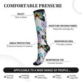 thumbnail image 2 of Sikiie Bright Butterflies1 1 Pairs Compression Socks for Men and Women 15-20 mmHg Running Support Socks, 2 of 7