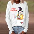 thumbnail image 1 of Pntutb Blusa informal de manga larga con cuello redondo y estampado navideño para mujer Pntutb Pntutb-6802, 1 of 6