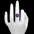 thumbnail image 2 of Natural African Amethyst & Turquoise 925 Sterling Silver Ring s.5 Jewelry DGR1127_E_5 R-1031, 2 of 7