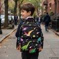 thumbnail image 6 of Psesaysky Space Dinosaur Pattern Casual Daypack with Large Capacity, Sturdy Multi-Pockets 17 Inch Kids Backpack for Travel Back to School, 6 of 9