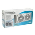 Comfort Zone Twin Window Fan with Reversible Air Flow and 7 in. Blades