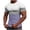 Purple, variant on Bxsruta Men'S Loose Fit Elastic Print T-Shirt with Round Neck and Short Sleeve for Casual Spring and Summer Wear, L