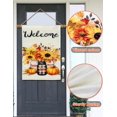 thumbnail image 5 of Set Of 2 Fall Pumpkin Welcome Garden Flags, Double Sided, 12"x18", Polka Dots & Buffalo Plaid, Best For Fall/Thanksgiving Decorations, 5 of 6