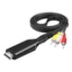 thumbnail image 1 of Cable convertidor AV,Cable de audio y video Cable macho a macho RCA Cable,Reemplazo del conector del convertidor ,Cable adaptador de audio unidireccional 1920x1080 60Hz,3 cables de, 1 of 3