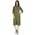 thumbnail image 7 of Bimba Women Kurta Kurti 3/4 Sleeve With Pockets Casual Tunic Indian Blouse, 7 of 7
