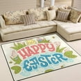thumbnail image 2 of Coolnut Lightweight Soft Area Rugs 63 x 48 in, Cute Colorful Happy Easter Floor Mat for Kids Playing Room Hardwood Floor Living Room Nursery Rugs, 5'3" x 4', 2 of 6