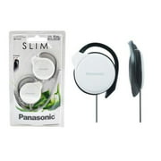 Panasonic RP-HS46EW White Clip Wired On-Ear Headphone with Ultra-Slim Housing