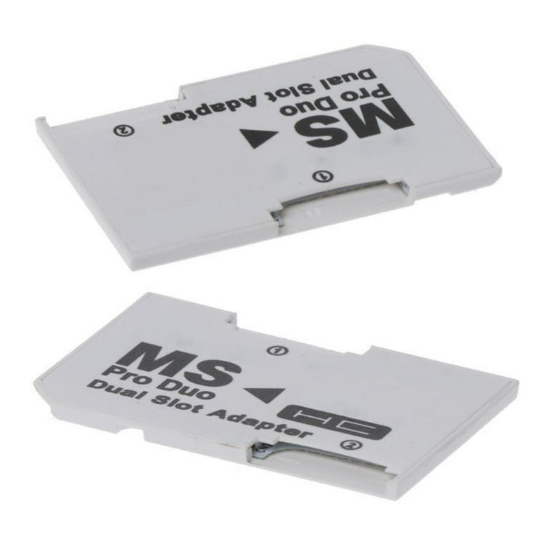 Oem Micro SD Vers Adaptateur Memory Stick Pro Duo Dual Blanc