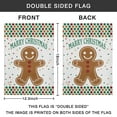 thumbnail image 4 of Merry Christmas Gingerbread Man Garden Flag Double Sided Yard Flag for Garden Lawn Party Autumn Thanksgiving Christmas 12.5x18inch, 4 of 4