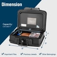 thumbnail image 3 of Costway Security Safe Box Lock Chest Document Organizer Fireproof Waterproof 0.25 cu.ft., 3 of 10