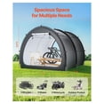 thumbnail image 2 of Bike Storage Tent 5+ Bikes Outdoor Waterproof Tent Fan Shaped Fiberglass Bike Shelter with Ventilation, 2 of 9