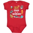 thumbnail image 3 of Inktastic Save All the Animals Cute Boys or Girls Baby Bodysuit, 3 of 5