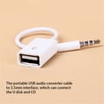 thumbnail image 3 of Câble Audio de Voiture USB vers 3.55mm Interface U Convertisseur de Disque Audio CD Lecteur Fil Cordon Équipement Électrique Portable Connecteur de Conversion, 3 of 6