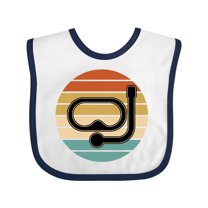 Inktastic Scuba Diver Retro Sunset Diving Boys or Girls Baby Bib